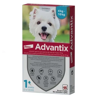Advantix Entwurmungspipette für Hunde 4-10Kg, 1Ml