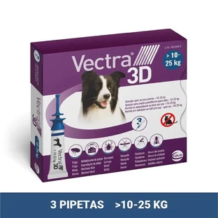 Vectra 3D Chien 10-25 kg 3 pipettes