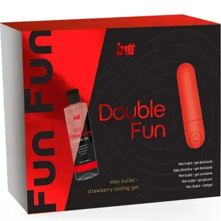 Intt Double Fun Kit mit Bullet-Vibrator und Erdbeer-Massagegel