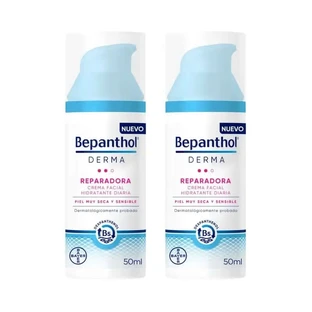 Bepanthol Derma Repairing Daily Moisturizing Face Cream, 2X50 Ml