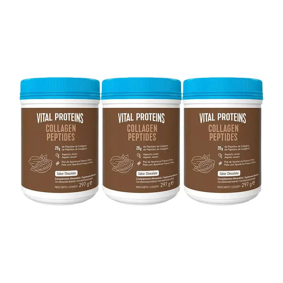 Vital Proteins Triple Collagen Peptides Chocolate Flavor, 3 x 297 g
