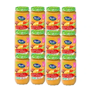 Hero Baby Pack Vegetable Vegetable, Chicken and Beef Tartar, 12 X 235 Gr