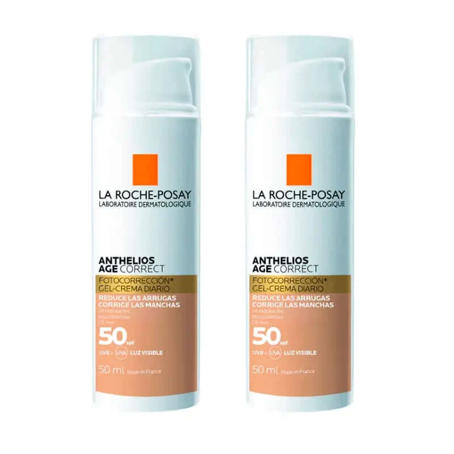 La Roche Posay Duplo Anthelios Duplo Anthelios Age Correct Spf50 Color, 2 X 50 Ml