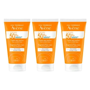 Avene Zonnecrème Spf 50+ Ongeparfumeerd, 3 x 50 ml