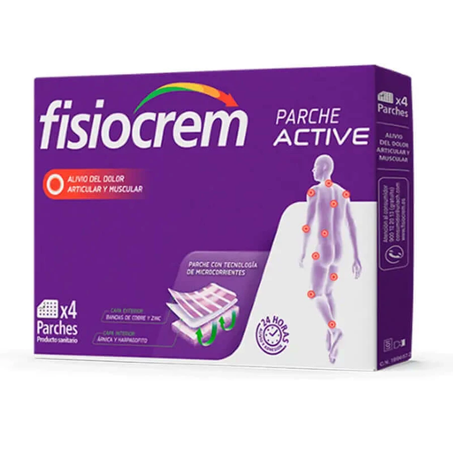 Fisiocrem Active Patch 4 parches 7X9,5Cm