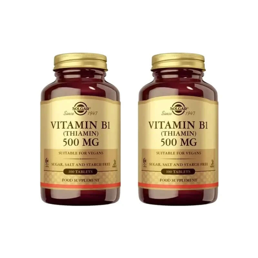 Solgar Vitamin B1 500 Mg, 2X100 Tablet