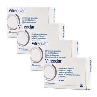 Pack 4 Vitreoclar Eye Health Food Supplement 30 tablets