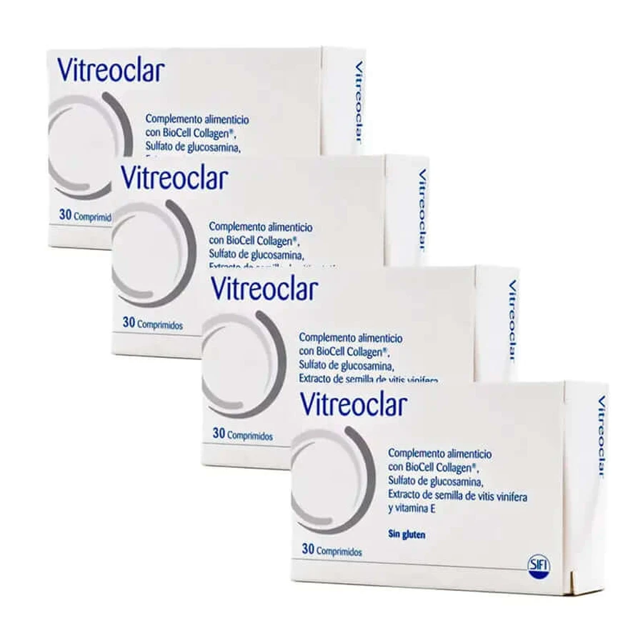 Pack 4 Vitreoclar Eye Health Food Supplement 30 tablets