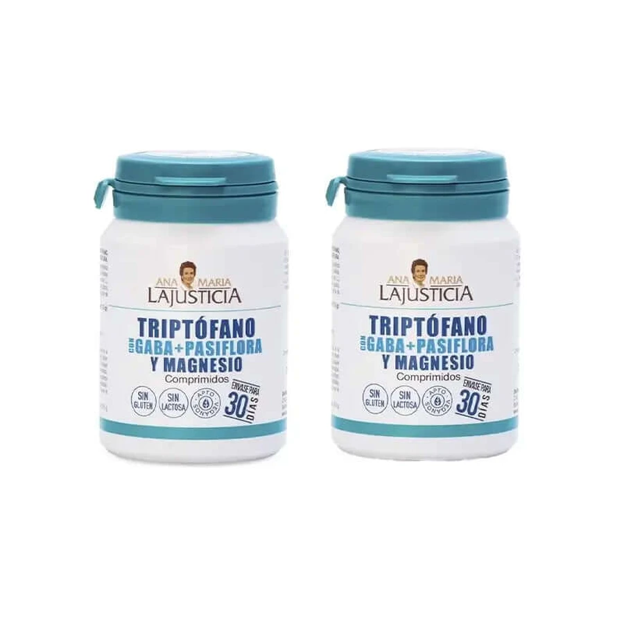 Ana Maria Lajusticia Triptofaan met GABA + Plasafoor en magnesium, 2x60 tabletten