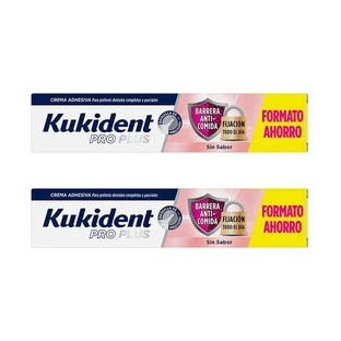 Kukident Duplo Pro Plus Smaakloze Anti-Odor Barrier, 2 X 57 Gr