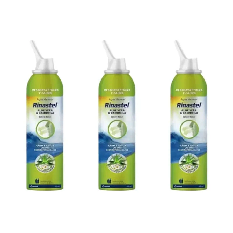 Rinastel Aloe V Chamomile Nasal Spray, 3X125 Ml