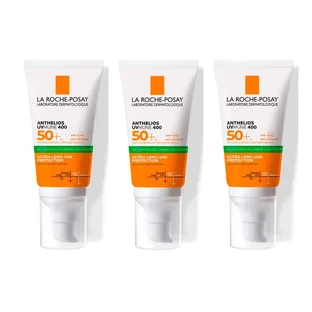 La Roche Posay Triplo Anthelios Triple Anthelios Uv-Mune 400 Oil Control Gel-Cream Spf50+, 3 X 50 Ml