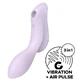 Stimolatore e vibratore Satisfyer Air Pulse Curvy Trinity 2 - Viola