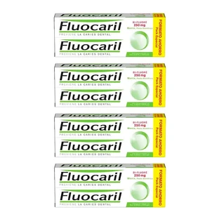 Fluocaril Bi-Fluore, verpakking 4 x 2x125 ml