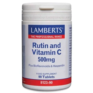 Lamberts Rutina y Vitamina C 500 mg + Bioflavonoide, 90 comprimidos