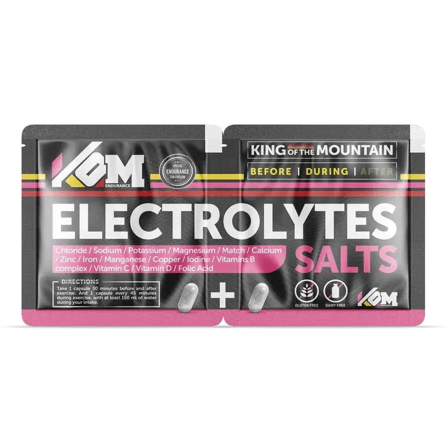Kom Endurance Hydration Sports Nutrition, double two electrolyte capsules