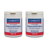 Lamberts Astaxanthin with vitamin E , 2X30 Capsules