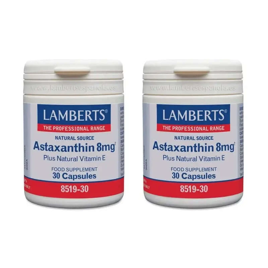 Lamberts Astaxanthin with vitamin E , 2X30 Capsules