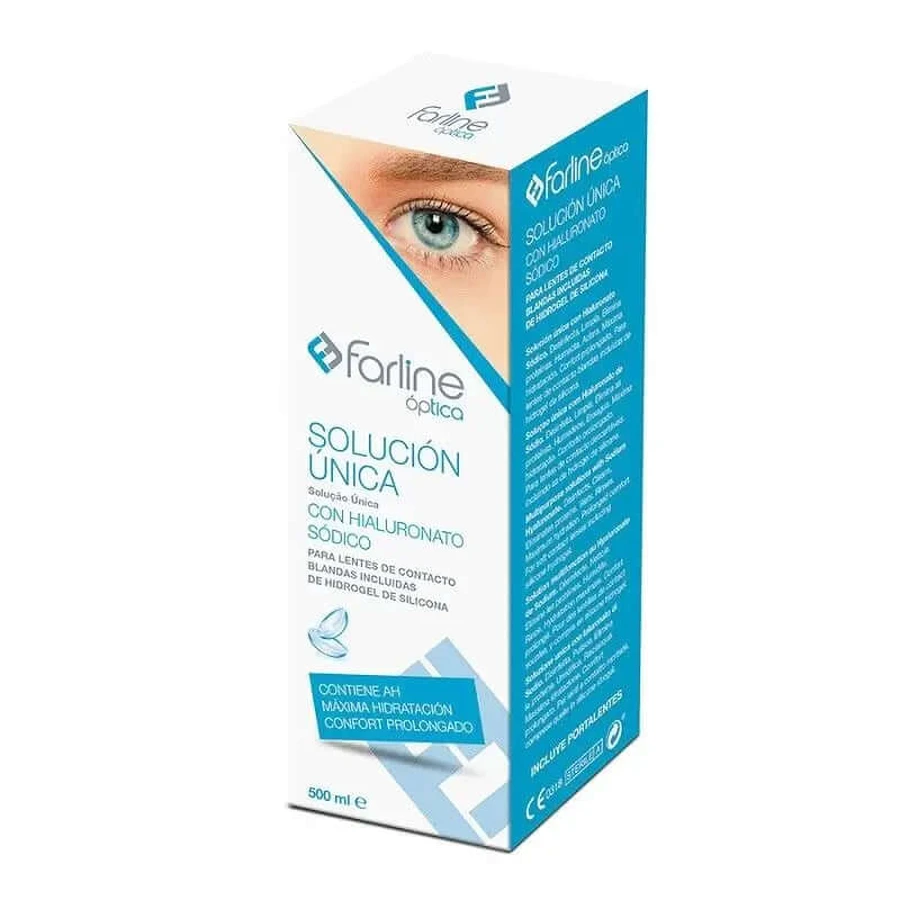 Farline Optica Ácido hialurónico solución única, 500 ml