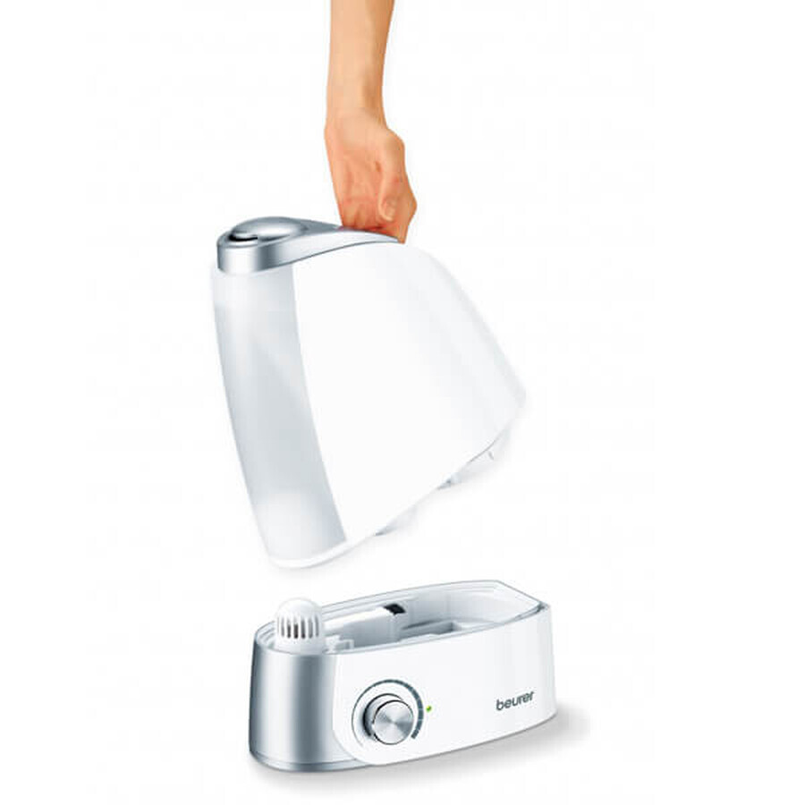 Humidifier with micro-fine ultrasonic atomization, Beurer