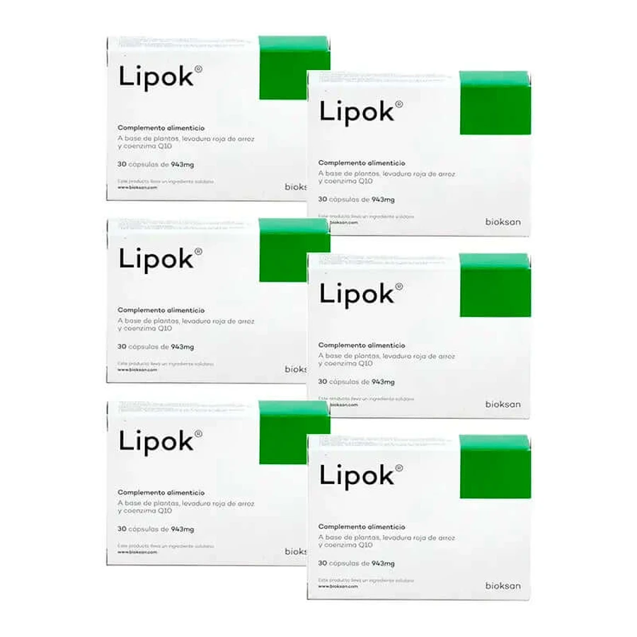 Food supplement Lipok, pack 6 x 30 capsules