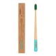 Minima Organics Bamboo Brush Adult Medium - Aqua Colour