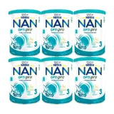 Nestlé Nan Optipro 3 Aufwuchsmilch, 6x800 g