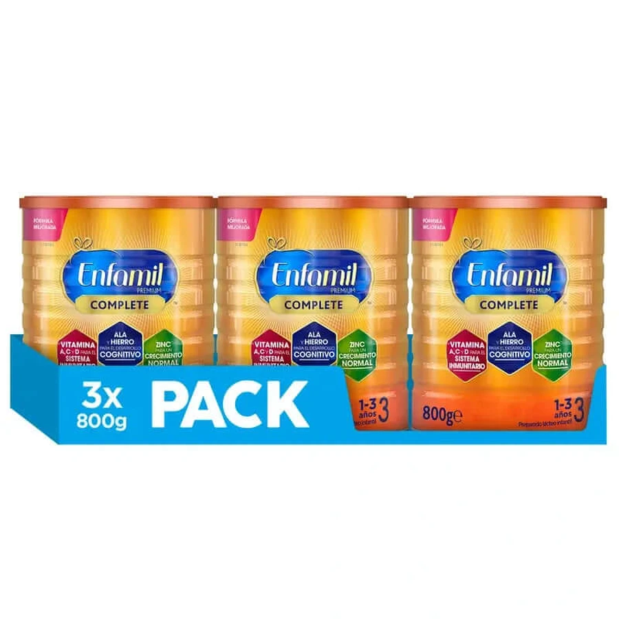 Enfamil Complete 3 Wachstumsmilch, 3 x 800 g