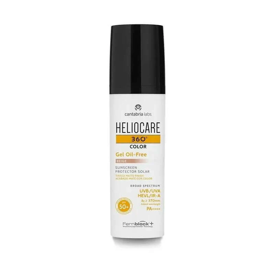 Heliocare 360º Color Gel Ölfrei Beige Beige Spf 50+ 50 Ml