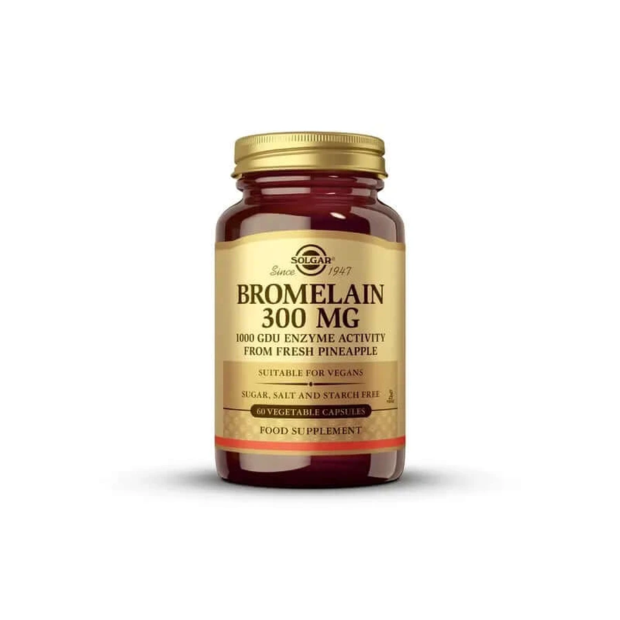 Solgar Bromelaïne 300mg, 60 Capsules
