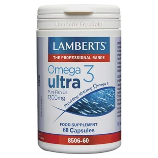 Lamberts Omega 3 Aceite de Pescado Ultra Puro, 60 cápsulas