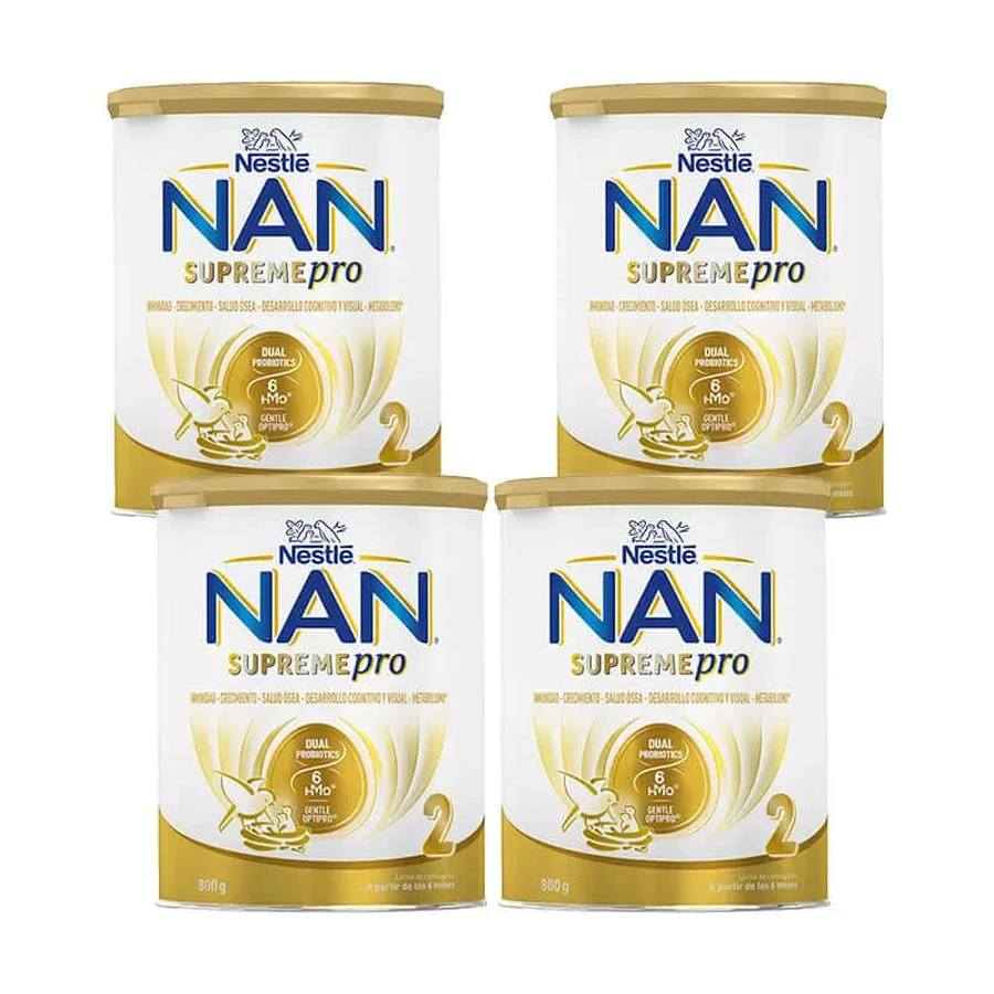 Nestlé Nan Supreme Pro 2 Fórmula láctea, 4X800 g
