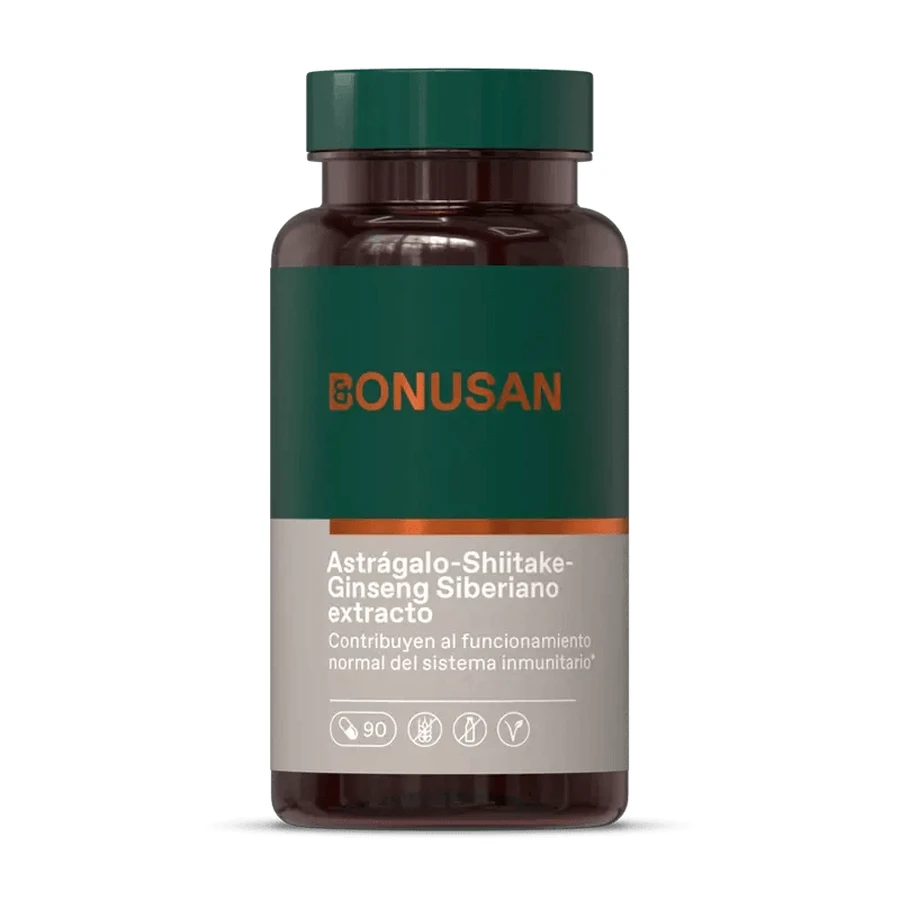 Bonusan Atragalus-Shiitake-Ginseng Siberiano , 90 cápsulas