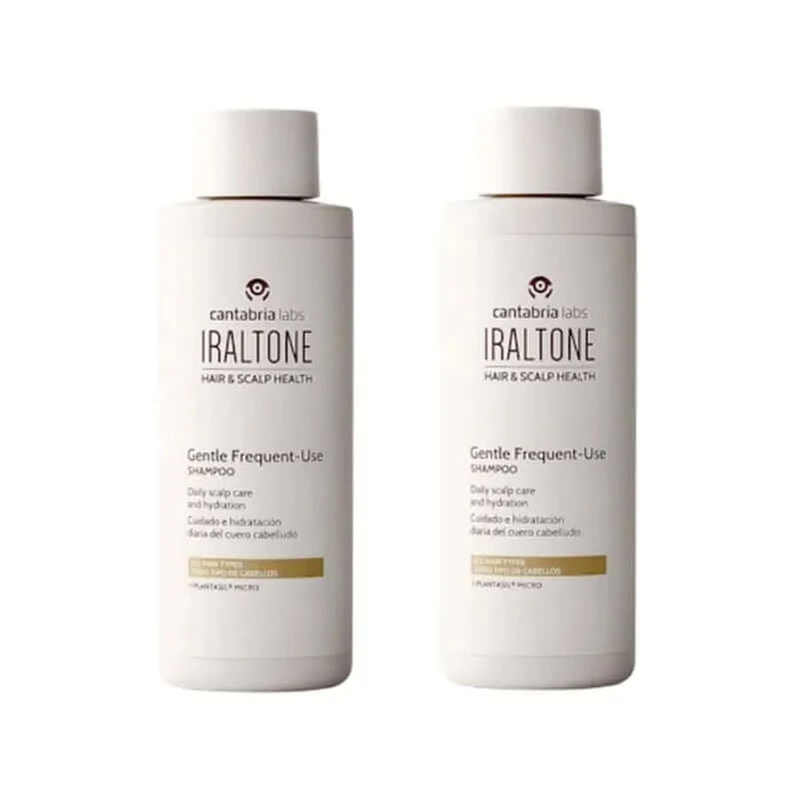 Iraltone Shampooing doux pour usage fréquent, pack 2 x 200 ml