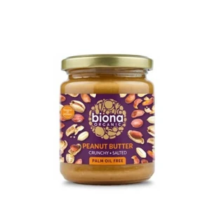 Krokante pindakaas met zout Bio, 250 gr, Biona