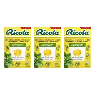 Ricola Sugar Free Lemon Pack 3 x 50 g