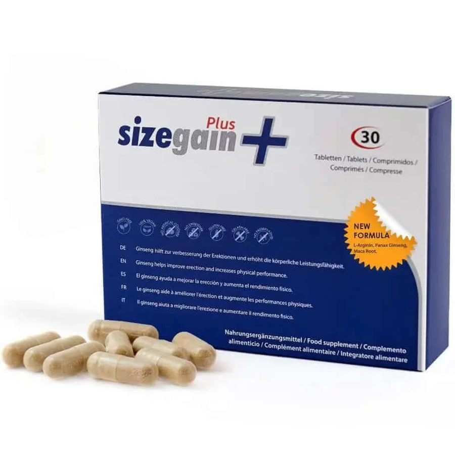 Sizegain Plus, 30 penis enlargement tablets