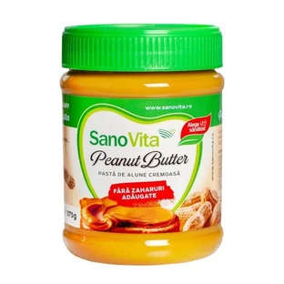 Mantequilla de cacahuete sin azúcar, 375 gr, Sanovita