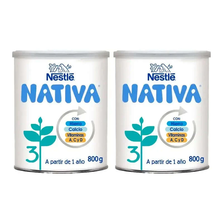 Nestlé Nativa 3, pack 2 x 800g