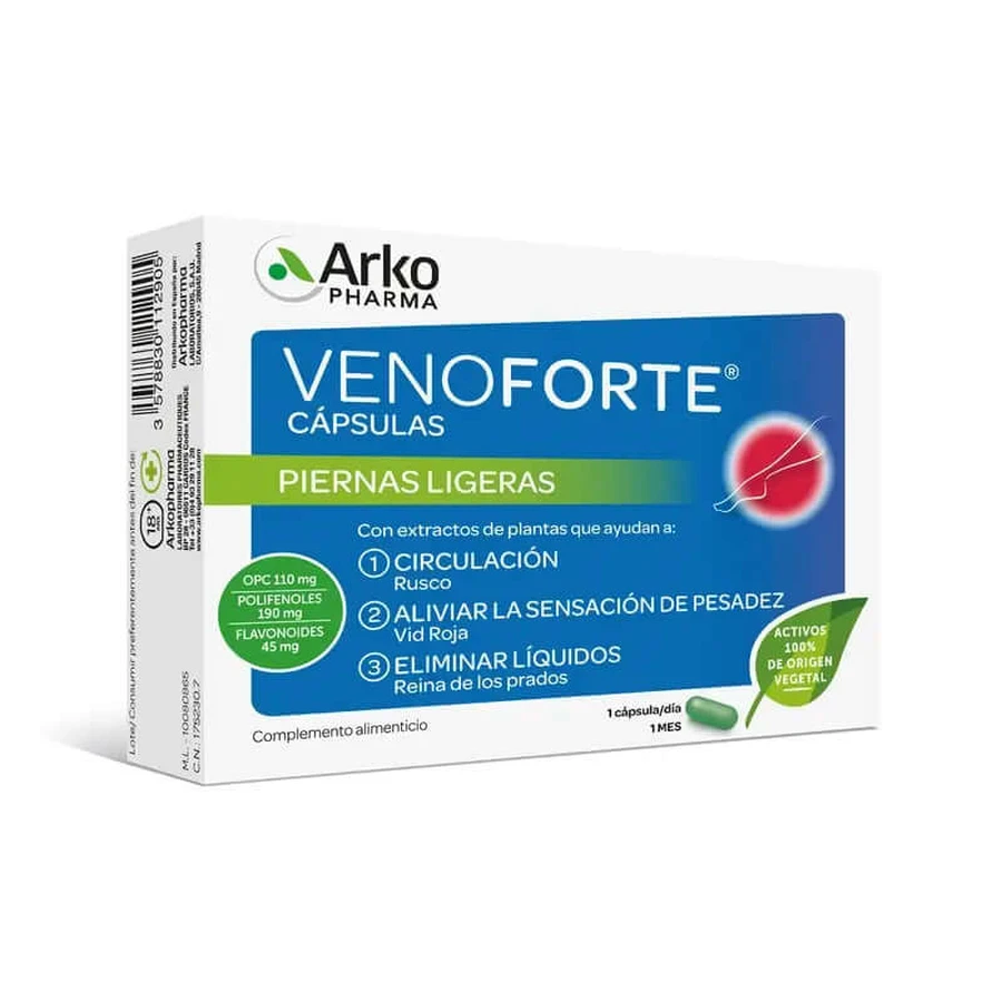 Arkopharma Venoforte, 30 cápsulas