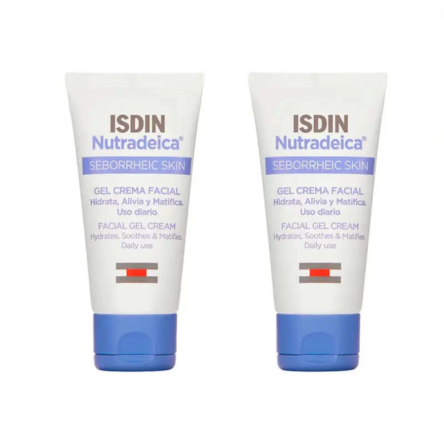 Isdin Duplo Nutradeica Gezichtscrème Gel 2 x 50 Ml