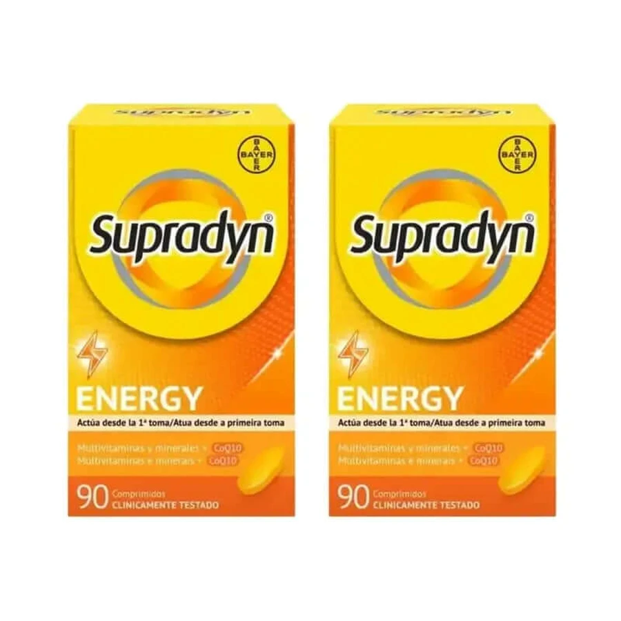 Supradyn Energy Vitaminen, mineralen en dagelijkse energie, 2X90 tabletten