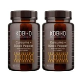 Kobho Labs Supplement Duplo Turmeric + Black Pepper, 2 x 60 capsules
