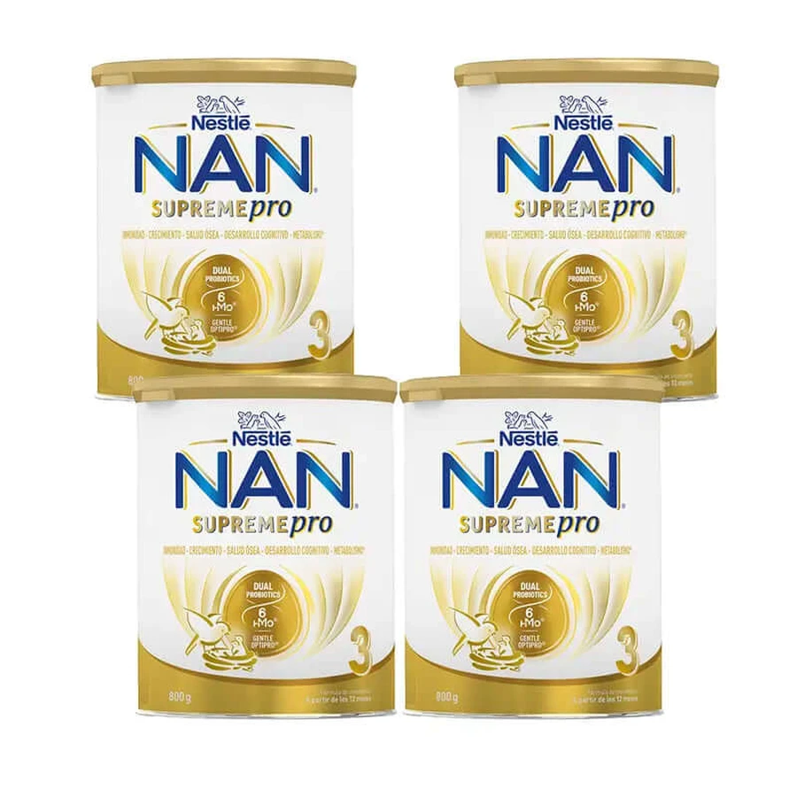 Nestlé Nan Supreme Pro 3 Growing Milk, 4X800 g