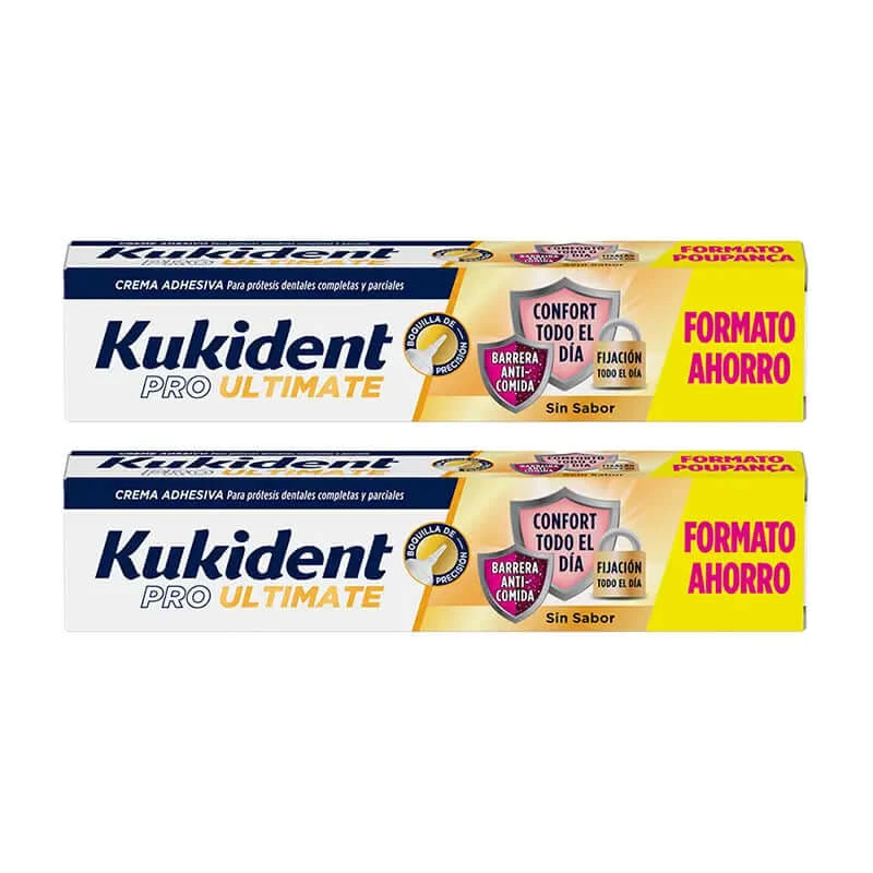 Kukident Duplo Pro Ultimate Unflavored, 2 x 57 Gr