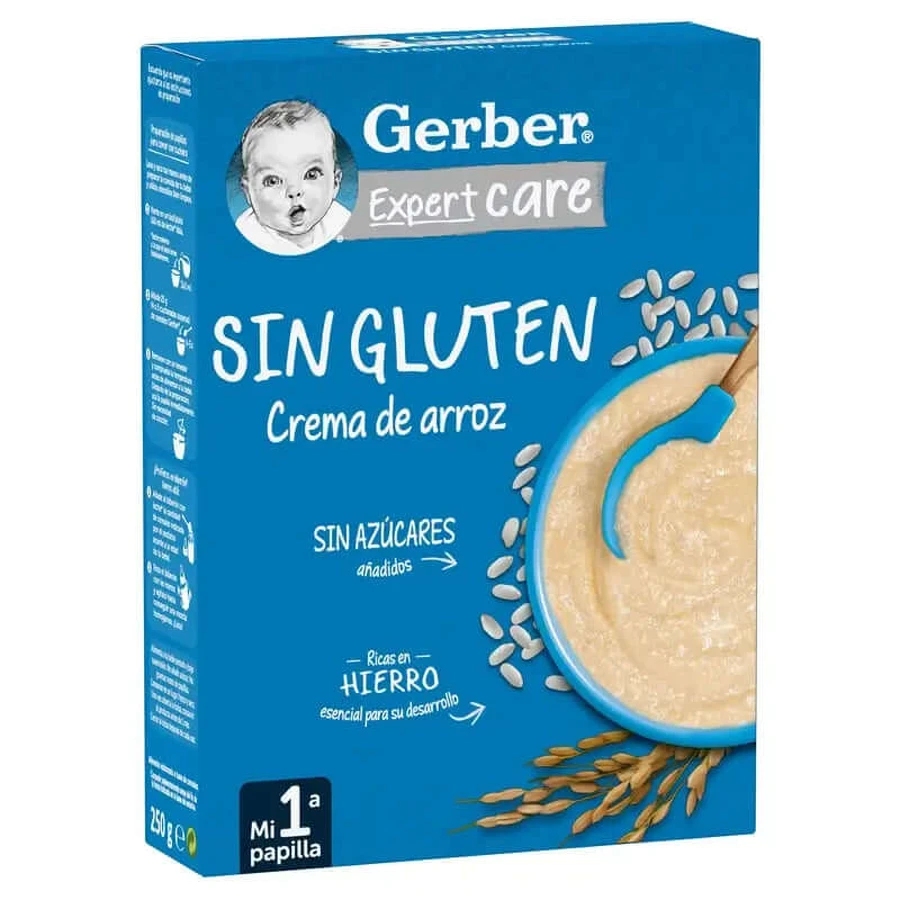 GERBER Crema de arroz cereales sin gluten 250g
