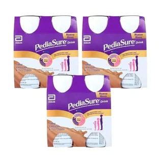 Pediasure Drink Chocolate Drink for Kids, 4 bottles x 220 ml Pack 3