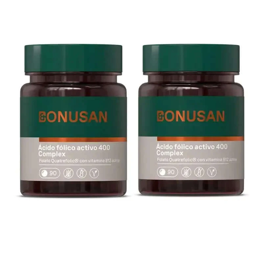 Bonusan Folic Acid Active 400 Complex , 2X90 Tablet