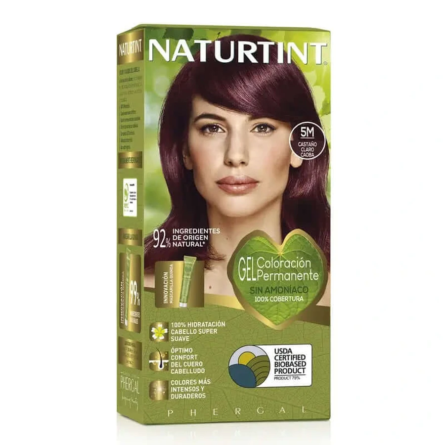 Naturtint Permanent Color Permanent Colorant Ammonia Free Permanent Colorant 5M - Light Brown Mahogany