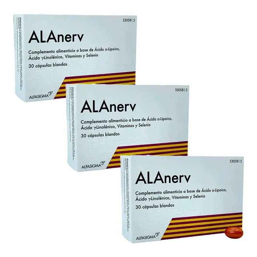 ALAnerv Pack 3 X 30 Capsules me